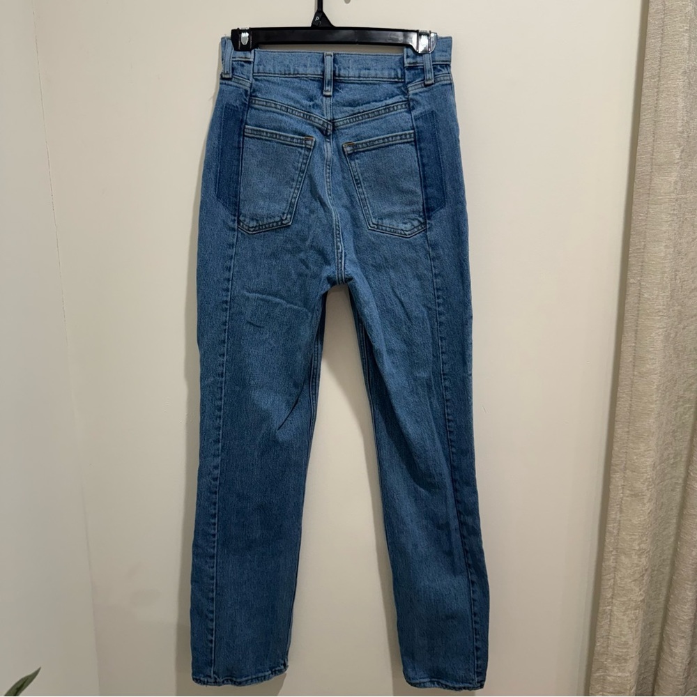 Abercrombie & Fitch The 90s Straight Ultra High Rise Jeans Light Wash Size 27/4R - Picture 8 of 13